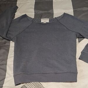 American Eagle Outfitters Off-the-Shoulder Gray Sweater